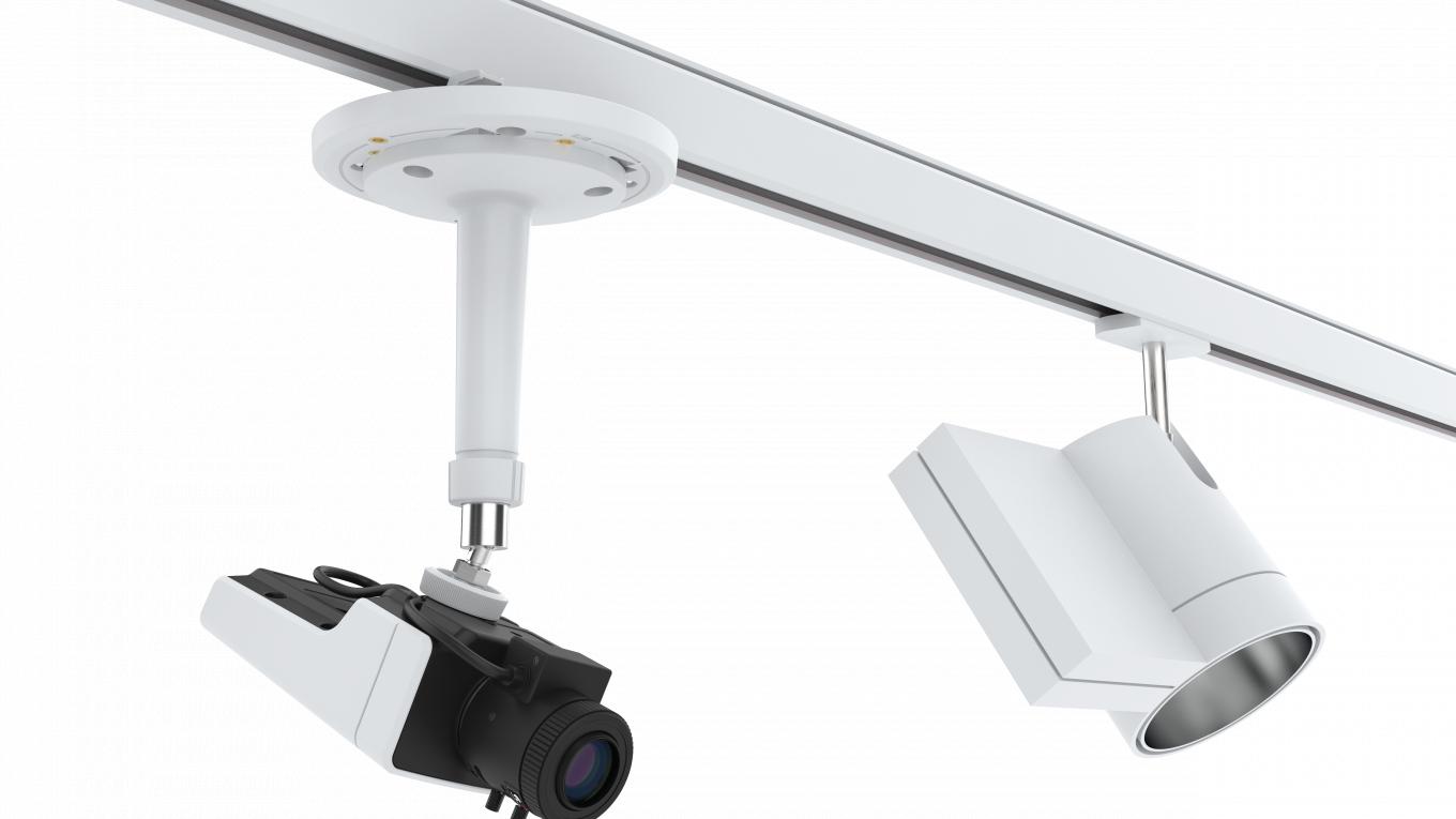 AXIS T91A33 Lighting Track Mount, in white color
