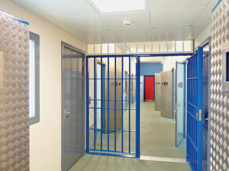 Corridor in a modern prison