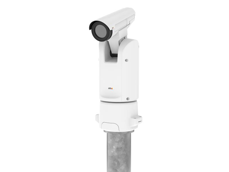 AXIS Q8642-E PT Thermal IP Camera mounted on a column
