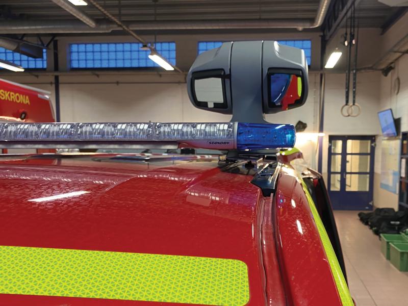 Rescue Service Car with camera on roof