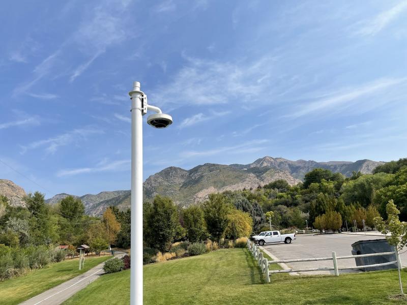 Camera on pole monitors park in Ogden