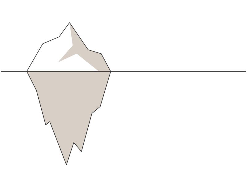 Ilustração de iceberg