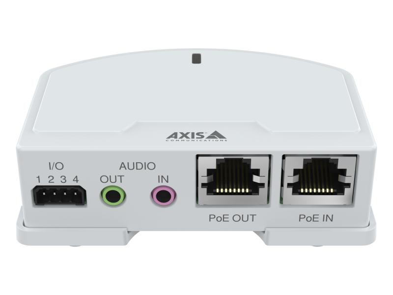 AXIS T6101 Mk II Audio and I/O Interface seen from its back.