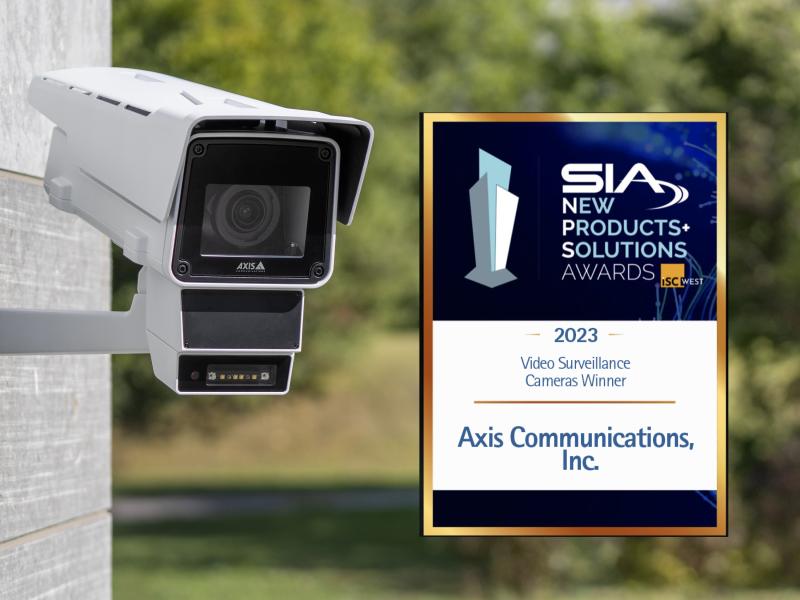 AXIS Q1656-DLE Radar-Video Fusion Camera wins SIA award for best video surveillance camera 2023