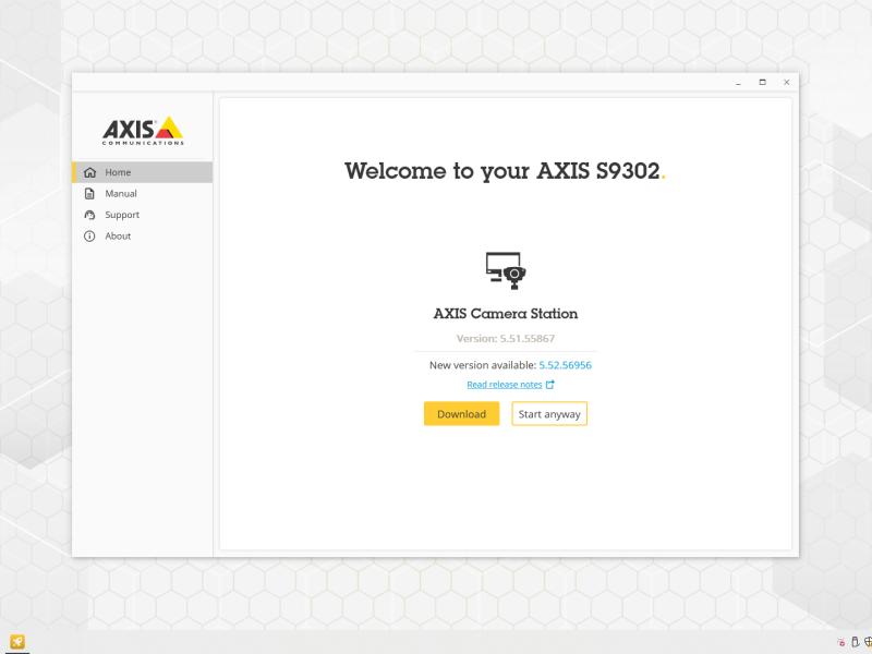 Main page for AXIS recorder toolbox