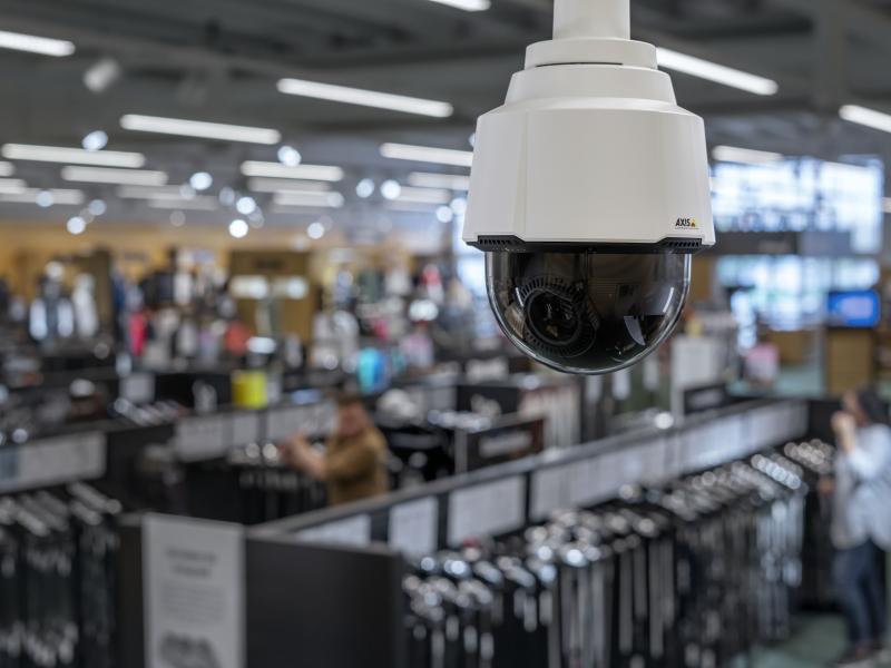 ptz camera in retail store