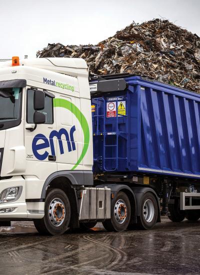 EMR Truck at recycling site