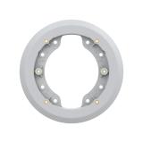 Accessoire blanc AXIS TP1601 Adapter Plate, vu de face.