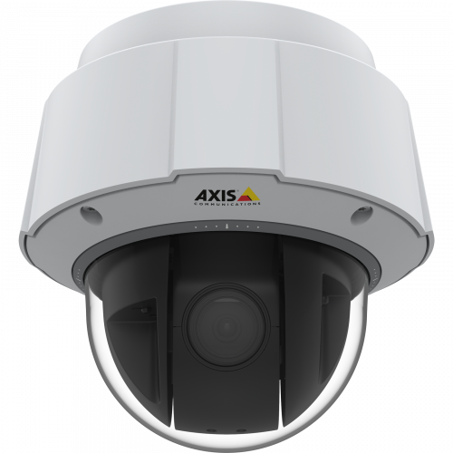 Die IP Camera AXIS q6075 verfügt über TPM-, FIPS 140-2 Level 2-zertifizierte und integrierte Analysen. Das Bild ist von vorne aufgenommen