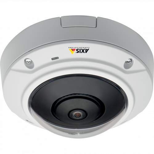 AXIS M3007-PV is a fixed mini dome with 360°/180° panoramic view. The IP camera has a compact design.
