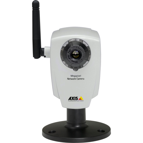 AXIS 207MW is a tiny wireless IP camera with built-in microphone for synchronized audio.