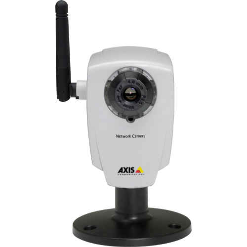 AXIS 207W is a wireless IP camera with a built-in microphone. 