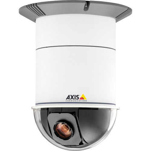 AXIS 232D features an 18x optical zoom, autofocus lens with a removable IR-cut filter.