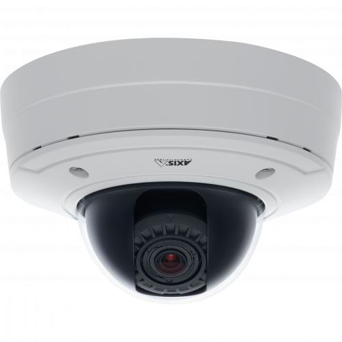 IP Camera AXIS P3363-VE has Lightfinder technology, P-Iris control and is vandal-resistant. IP Camera AXIS P3363-VE has Lightfinder technology, P-Iris control and is vandal-resistant. Viewed from its left angle