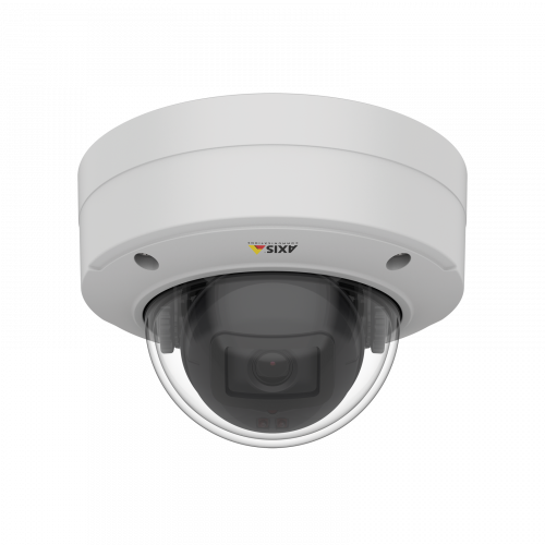 Axis IP Camera M3206-LVE에는 IR이 탑재된 4MP의 강력한 광각 감시 기능이 있습니다.