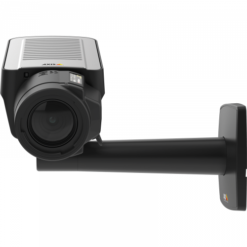 La AXIS Q1615 Mk II IP Camera tiene estabilización electrónica de imagen. El producto se muestra con vista frontal.