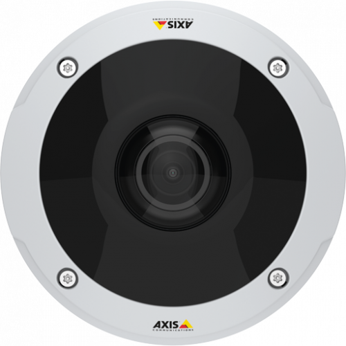 AXIS M3058-PLVE IP Cameraを正面から見た図。