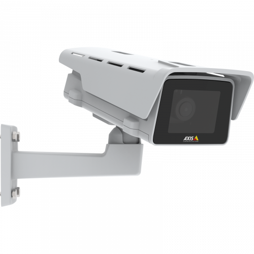 Die AXIS M1135-E IP Camera weist ein kompaktes und flexibles Design auf. Die Kamera wird von rechts betrachtet.