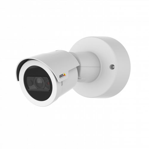 AXIS M20 IP camera, viewed from its left angle