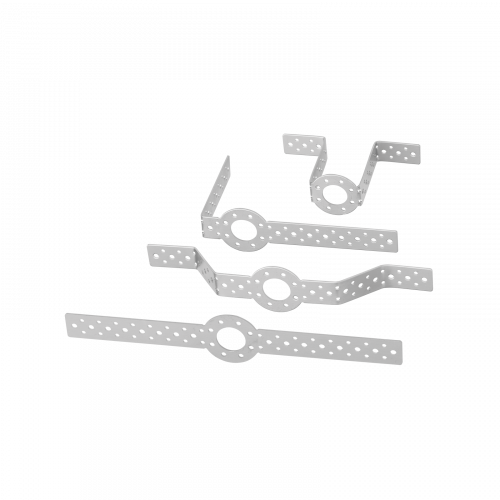 AXIS F8204 Mounting Band agrupada y doblada de diferentes formas