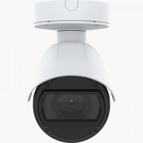 AXIS Q1786-LE IP Cameraには、OptimizedIRが搭載されています。 製品を正面から見たところです。 