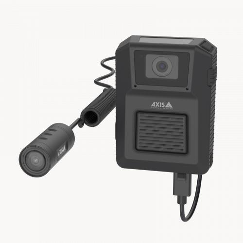 AXIS TW1200 Body Worn Bullet Sensor with camera from the left angle