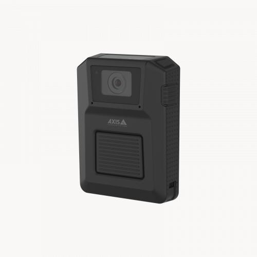 AXIS W101 Body Worn Camera, viewed from its left angle