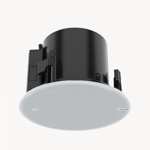 AXIS C1211-E Network Ceiling Speaker grey network speaker viewed from its top