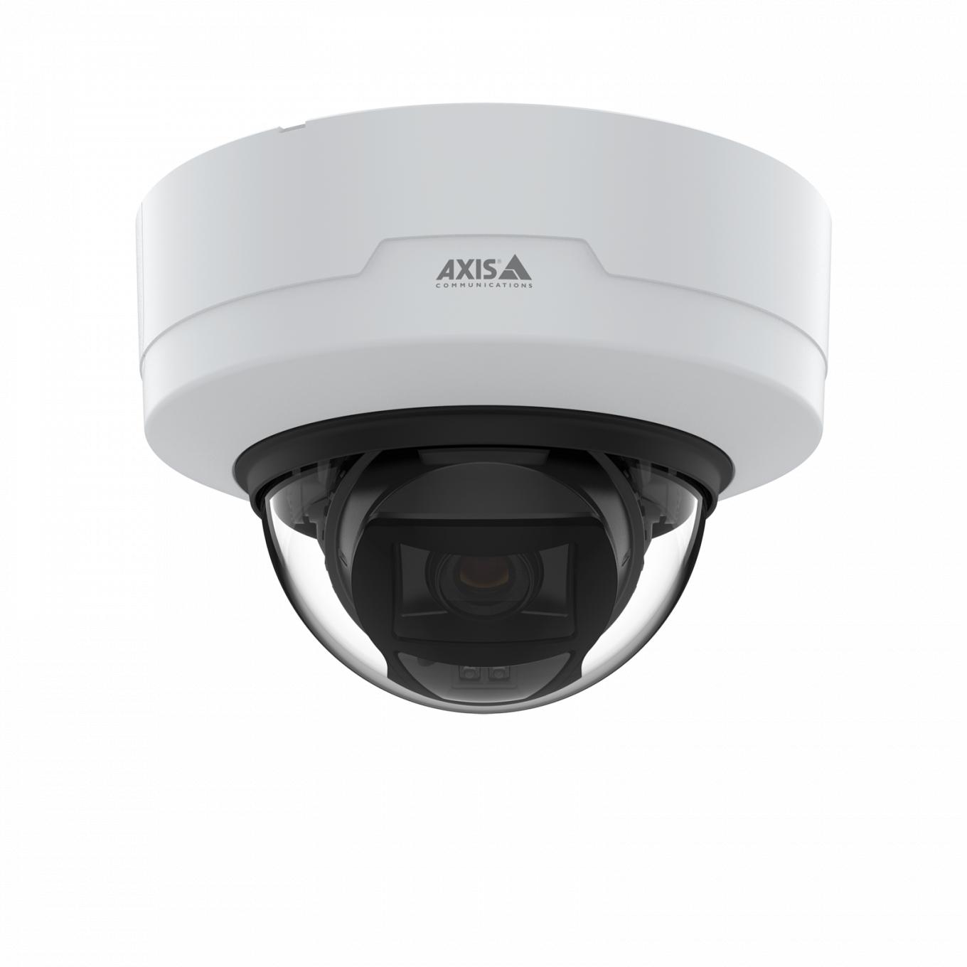 AXIS P3265-LV Dome Camera zamontowana na suficie, widok z przodu