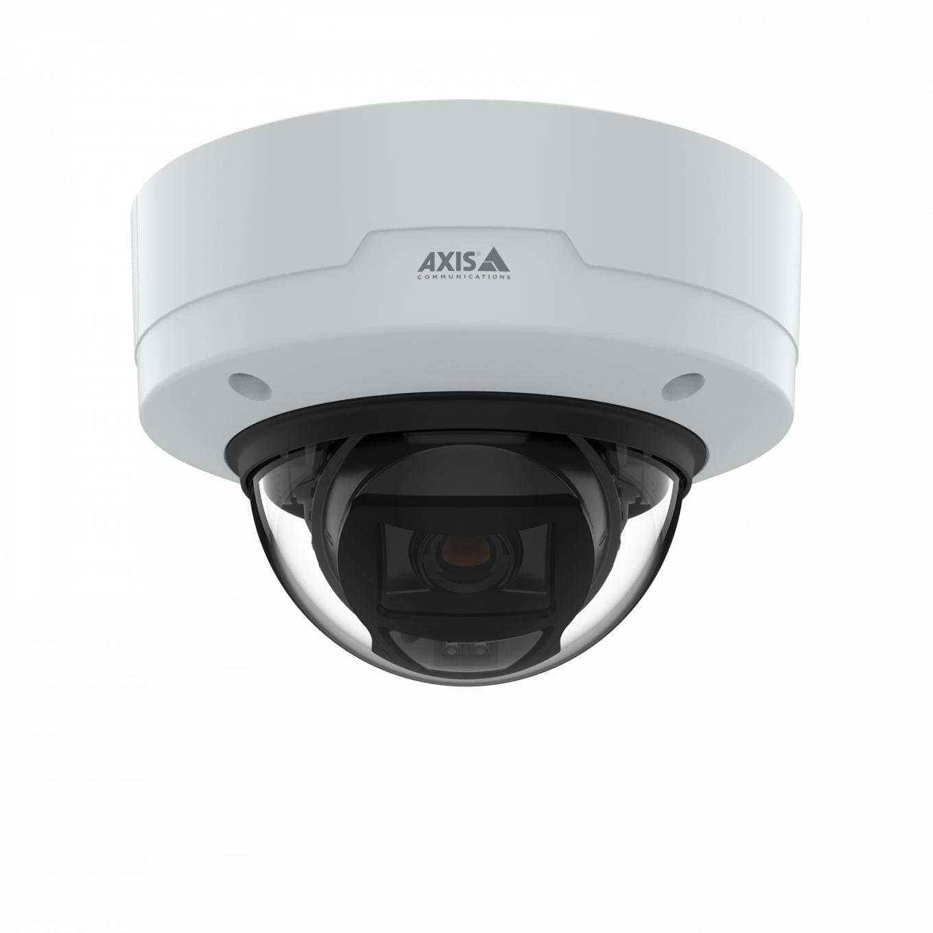 AXIS P3265-LVE Dome Camera zamontowana na suficie — widok z przodu