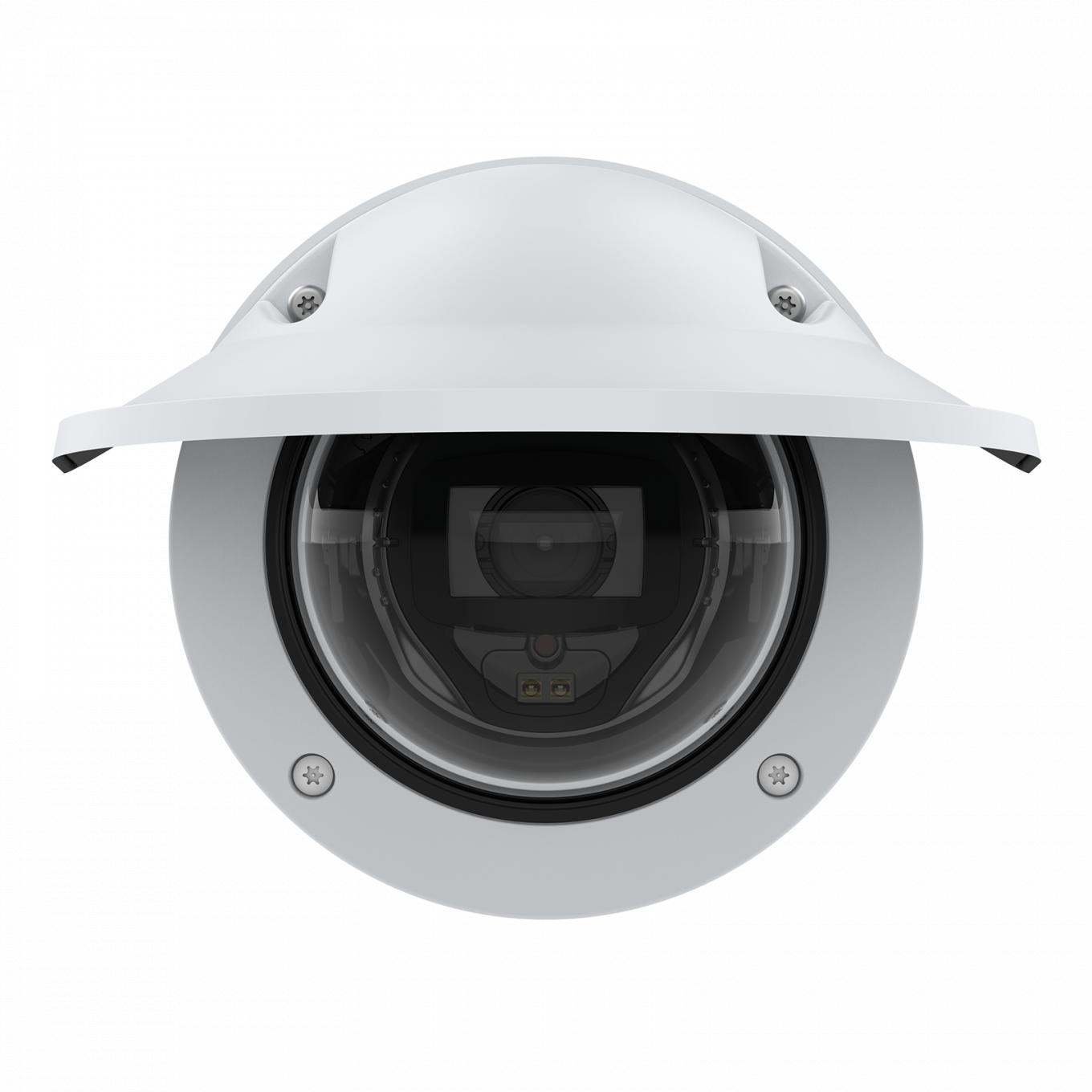 P3268-LVE con schermo di protezione dalle intemperie vista da davanti