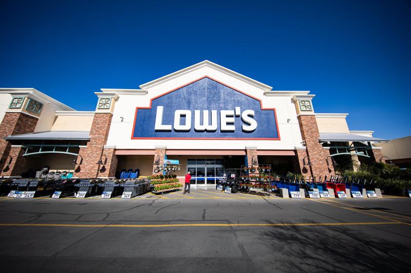 Exterior of Lowe's store