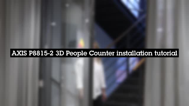 AXIS 3D People Counter