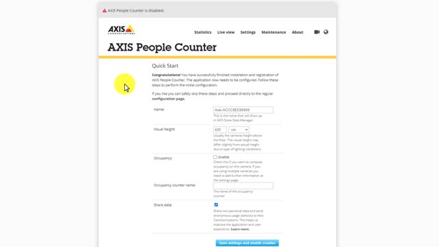 AXIS People Counter