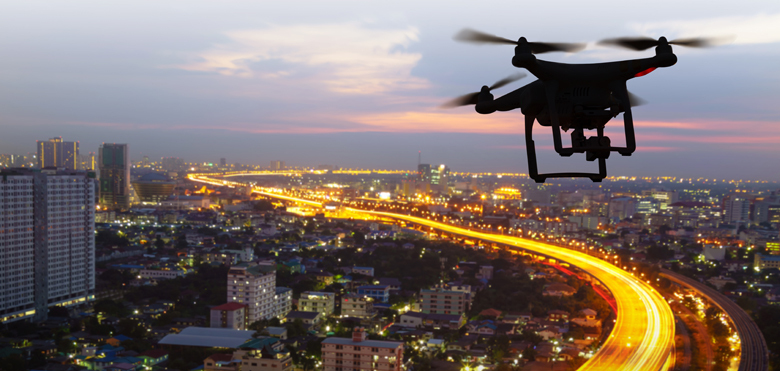 Erkennung von Drohnen mit Netzwerk-Kameras