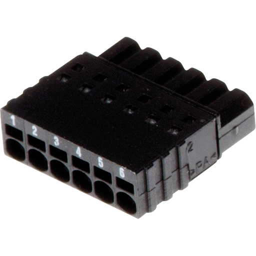 045 セット確認用 AXIS Connector A 6-pin 2.5 Straight, 10 pcs | Axis Communications