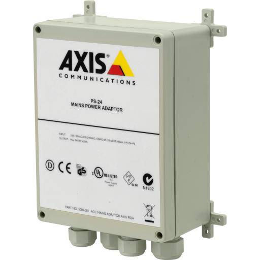 Axis AXIS 5000-001 PS-24 Mains Power Adaptor  Outdoor Ready IP65  50VA 