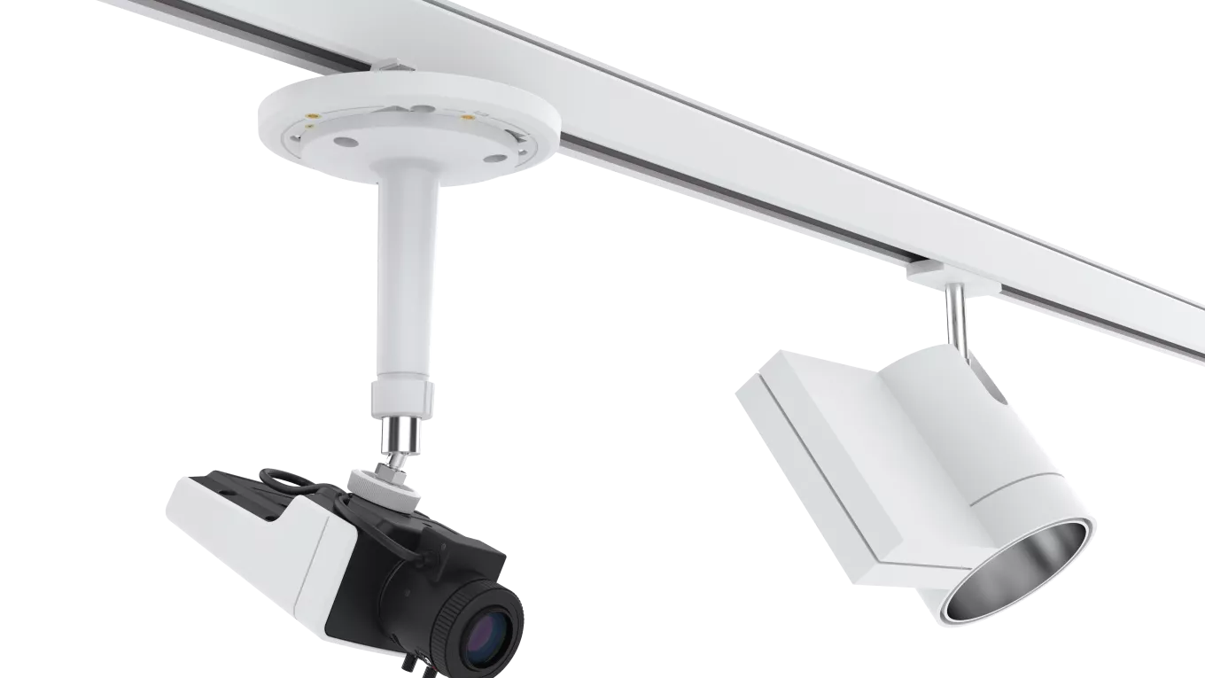 AXIS T91A33 Lighting Track Mount, in white color