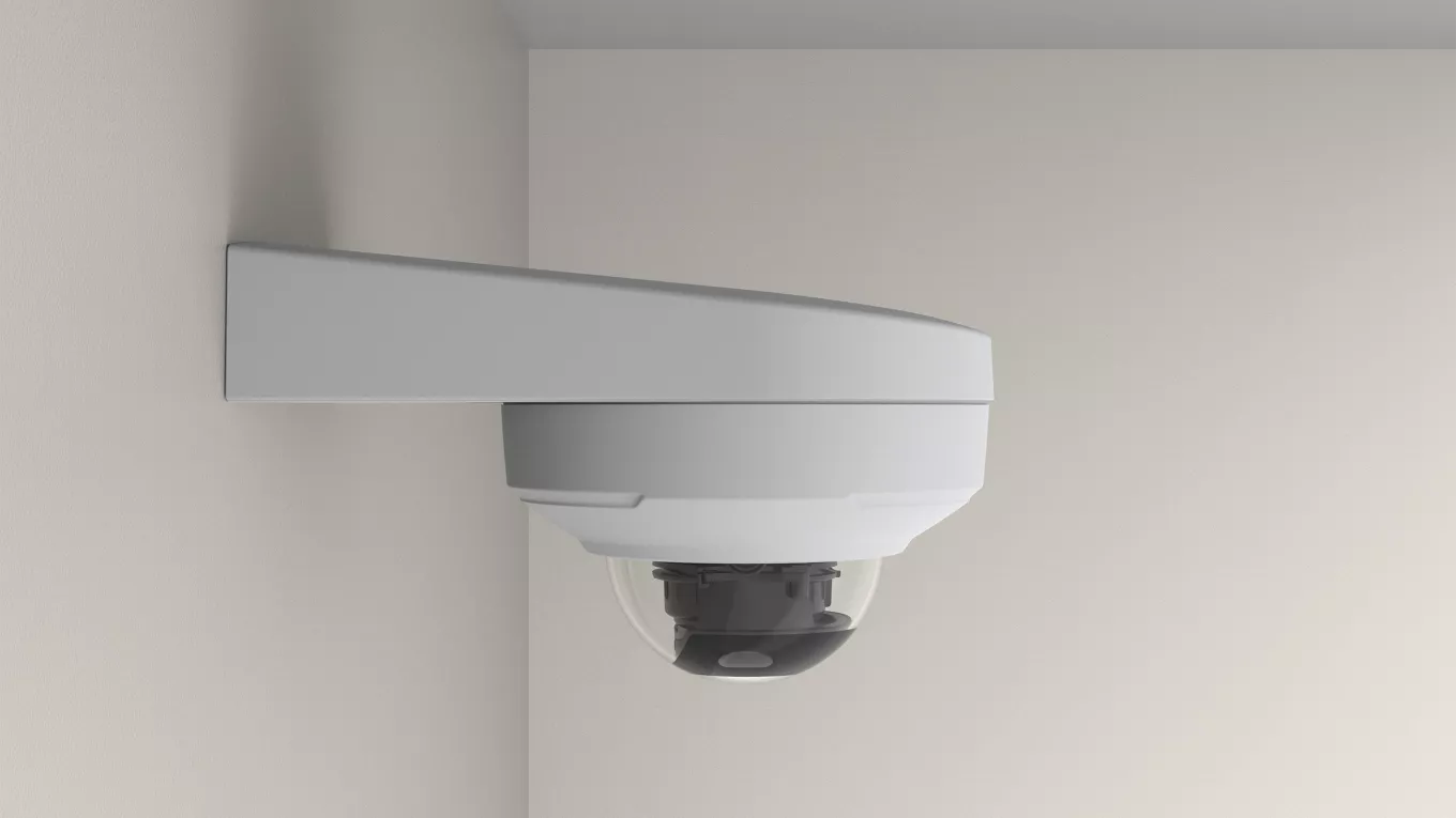 TM3101 mounted on a wall, downwards