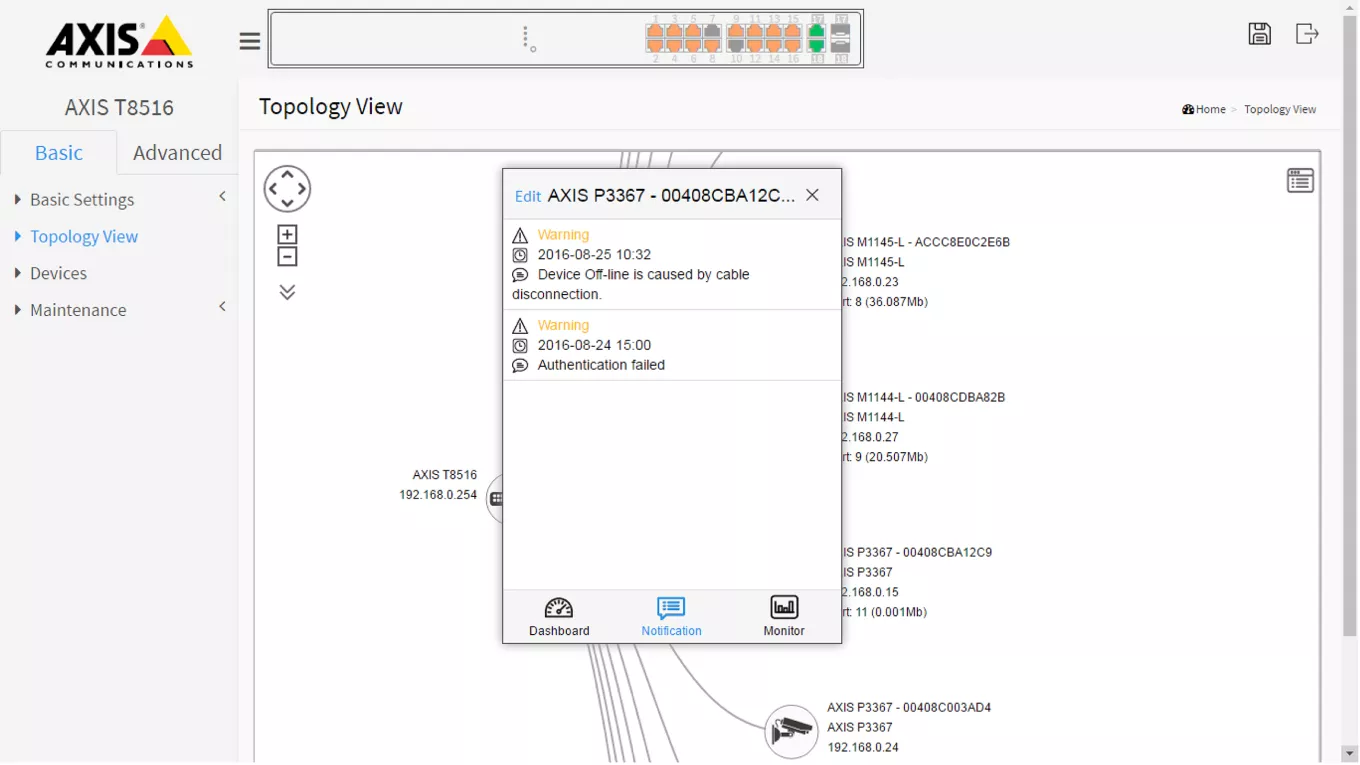 AXIS T8516 Guide part 2