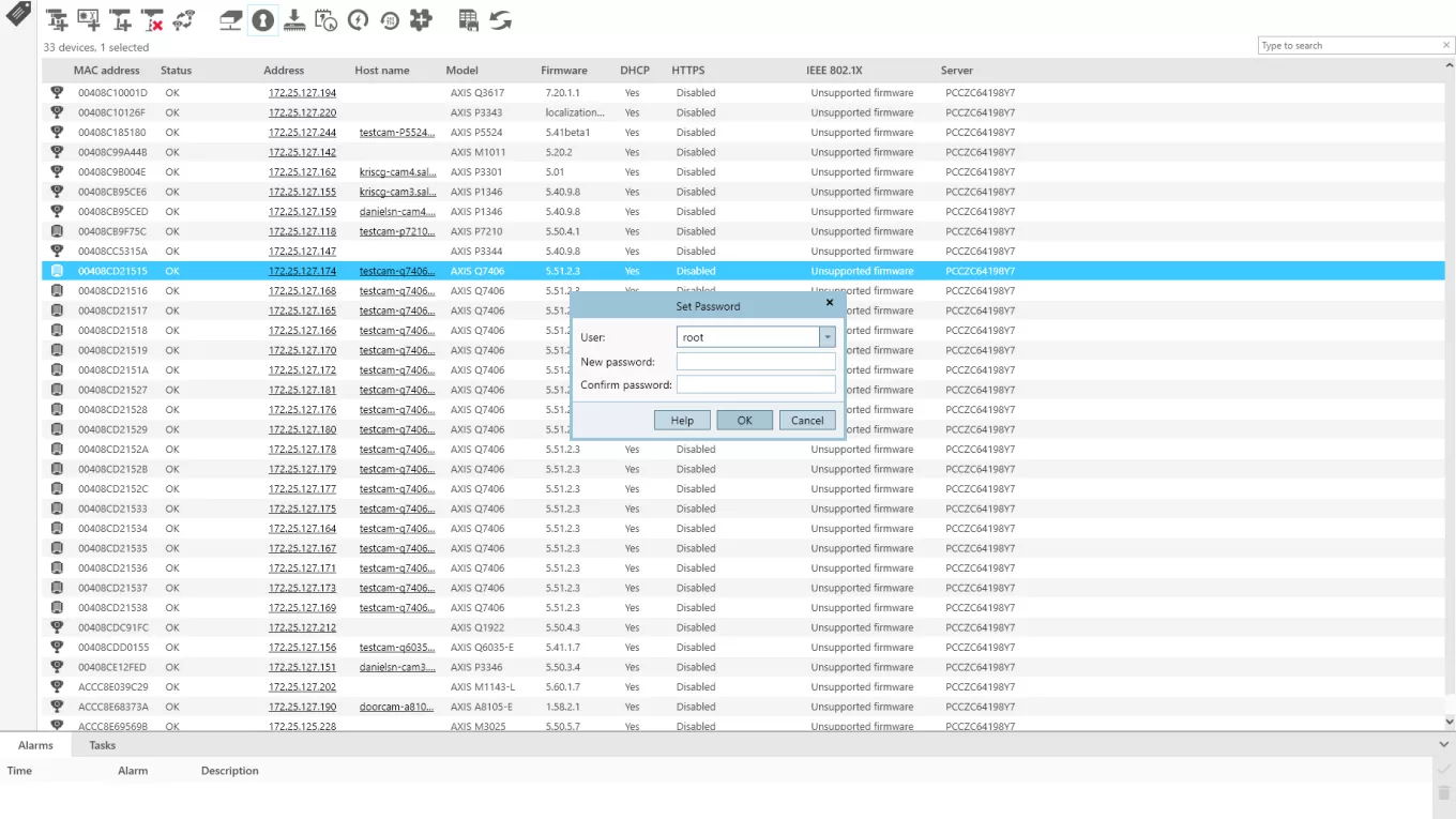 Programmbenutzer- und -kennwortverwaltung 