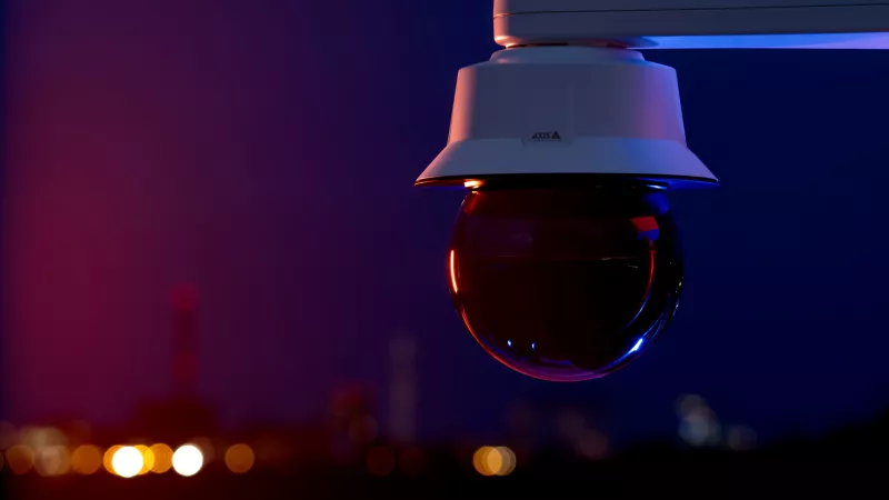 AXIS Q6355-LE at night
