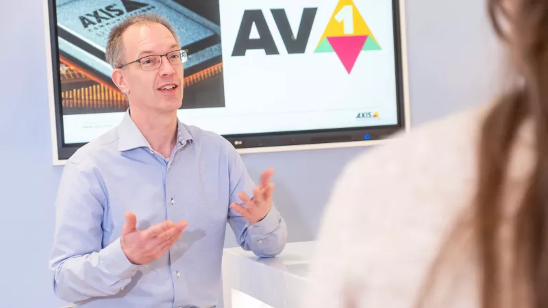 Stefan Lundberg talking about how AV1 video encoding is transforming network video.
