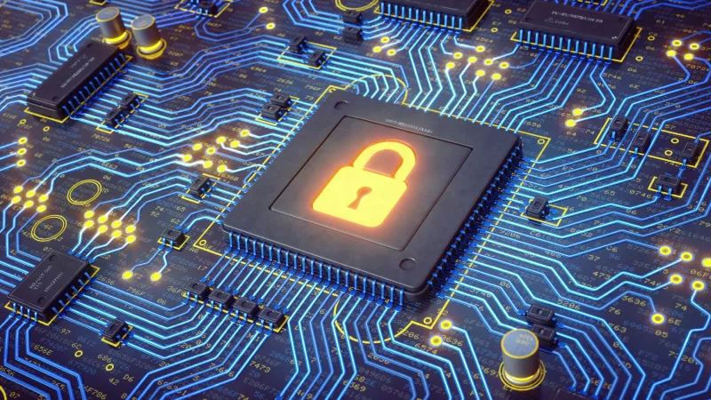 cybersecurity communication padlock