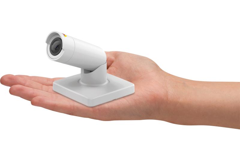 AXIS F1004 Bullet Sensor Unit in hand from left