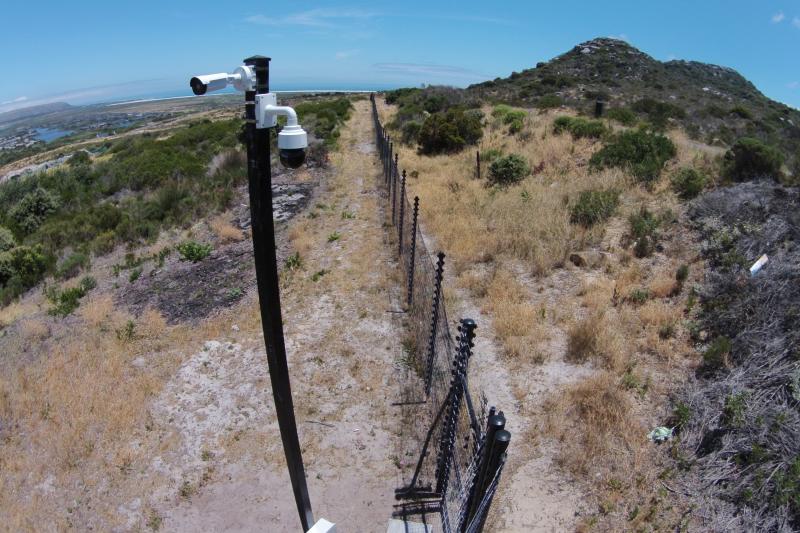 Pole cameras from above overlooking Chapman Bay surroundings