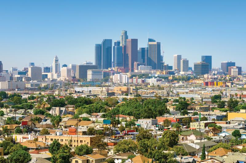 Skyline over Los Angeles