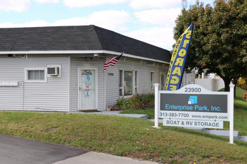 Exterior and sign for Enterprise Park