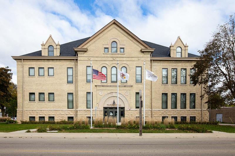 Exterior of Rockford, Illinois Police Department