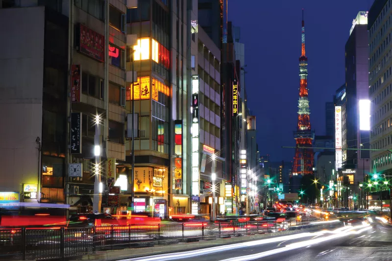 Roppongi Shopping Street by night